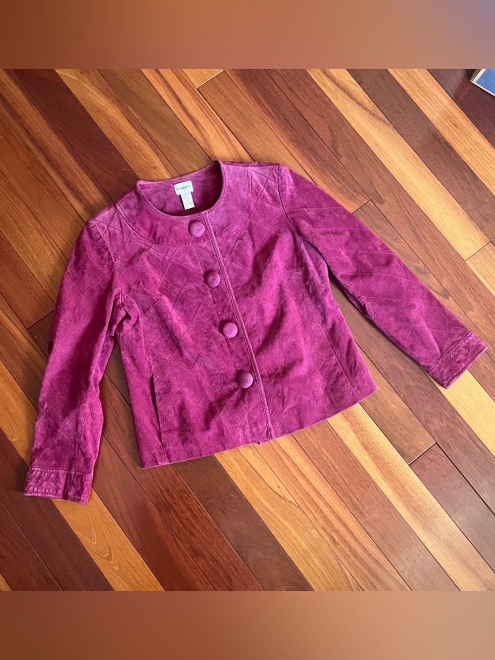 VINTAGE GENUINE LEATHER SUEDE CHICO’S JACKET